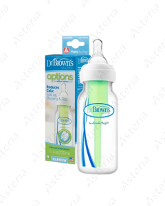 Դոկտոր Բրաուն կերակրաշիշ Options+ անտի-կոլիկ կանաչ 120մլ  