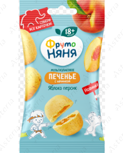 Ֆրուտո նյանյա թխվածքաբլիթ խնձոր դեղձ 50գ