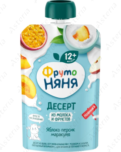 Ֆրուտո նյանյա խյուս պաուչ Դեսերտ կաթնային մրգերով և խնձոր դեղձ մարակույա 90գ