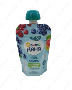 Ֆրուտո նյանյա խյուս պաուչ մրգային աղցան հապաալասով 90գ