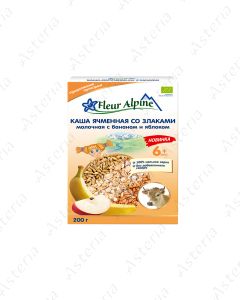 Fleur Alpine Organic շիլա այծի կաթ բազմահատկային բանանով  խնձորով 200գ