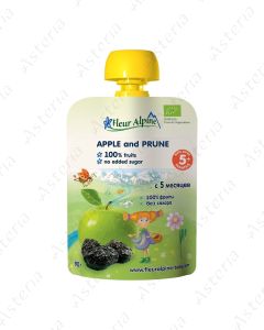 Fleur Alpine Organic խյուս պաուչ խնձոր սալոր 90գ