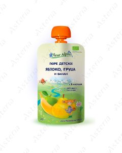 Fleur Alpine Organic խյուս պաուչ խնձոր տանձ բանան 120գ