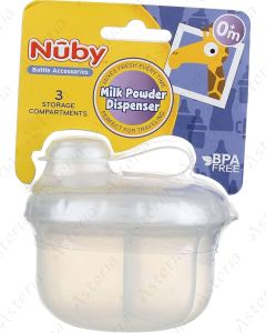 Nuby կաթի դիսպենսեր սպիտակ 3 չափաբաժին