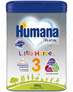 Humana Platin N3 Փոքրիկ հերոս կաթնախառնուրդ 800գ