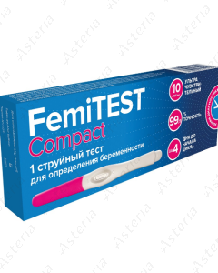Թեստ հղիության Femi Test կոմպակտ 1շիթային 10mME/մլ N1