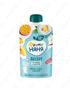 Ֆրուտո նյանյա խյուս պաուչ Դեսերտ կաթնային մրգերով և խնձոր դեղձ մարակույա 90գ