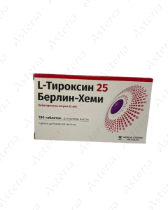 Լ Տիրոկսին դհտ 25մկգ N100	