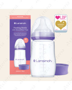 Lansinoh կերակրաշիշ M ծծակ 3m+ 240մլ 