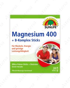 Санлайф Магний 400 + Б комплекс (Magnesium 400 + B-Komplex) (N20 саше)