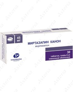 Миртазапин канон таб 45 мг N30
