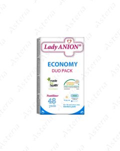 Двойная упаковка Lady ANION ECONOMY Ежедневная ежедневная гигиеническая прокладка 1 капля 155 мм N48