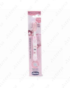 Зубная щетка Чикко 6-36М+ розовая