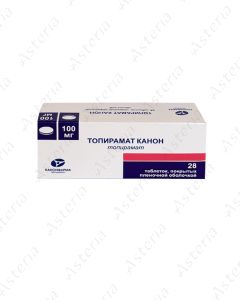Топирамата канон таблетки 100 мг N28