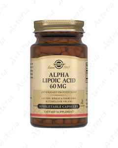 Solgar Alpha Lipoic Acid 60mg Herbal Capsules N30