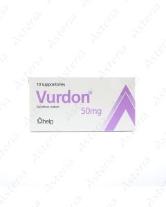 Vurdon suppositories rectal 50mg N10