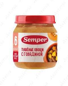 Semper stewed vegetables with beef 100g
