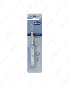 Chicco toothbrush gray 6-36 M+