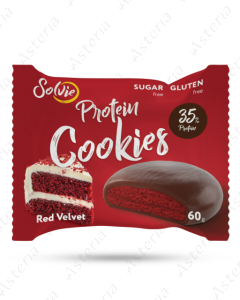 Solvier protein biscuit, Red Velvet, 35% protein 60g.