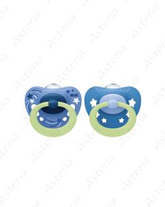 Nuk pacifier silicone Signature Night 0-6M+ N2