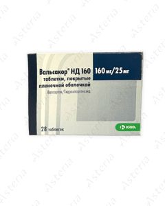 Valsacor HD tablets 160mg/25mg N28