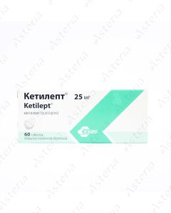Ketilept coated tablets 25mg N60
