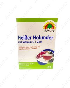 Sunlife hot drink with sambucus vitamin C Zinc N20