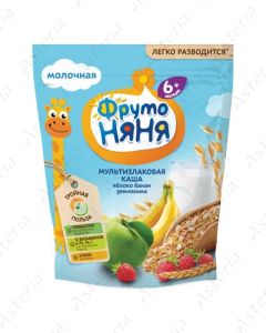 Fruto nyanya porridge milk multigrain apple banana strawberry 200g
