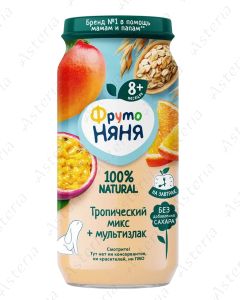 fruto nyanya puree tropical mix and multi-grain 250g