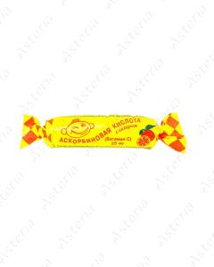 Ascorbic acid tablet chewing orange 25mg N10