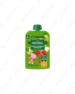 Gipopo pouch puree apple strawberry currant 90g