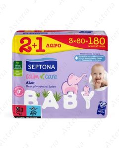Septona Aloe Wet Wipes 60x3 N180