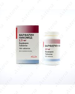 Warfarin 2,5mg N100