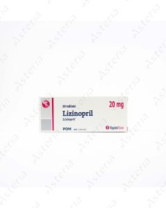 Lisinopril tablets 20mg N20