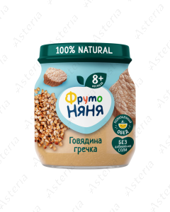 Fruto Nyanya Mashed Beef Buckwheat 100g