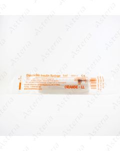 Injector insulin Orange 100U 1 ml 26G N1