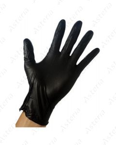 Glove SDD Group S nonsterile nitrile black without talc N100