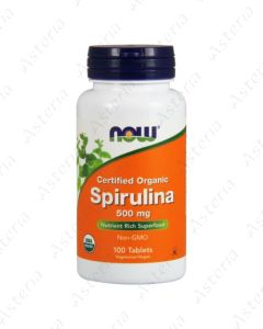 Spirulina 500mg caps N100 Now