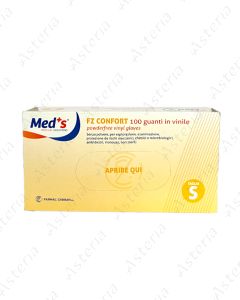 Glove Meds S Vinyl Non Sterile Talc Free N100