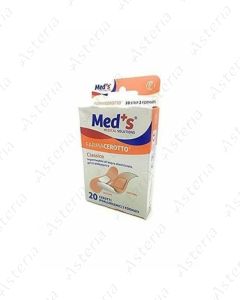 Meds plaster N20 25 x 72mm 19x72mm polyurethane, non-stick coating, waterproof, breathable 2180