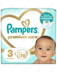 Pampers Premium baby diapers N3 6-10kg N78