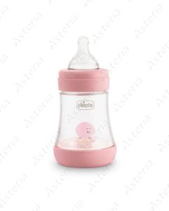 Chicco plastic feeding bottle Perfect 5 pink 0M+ 150ml