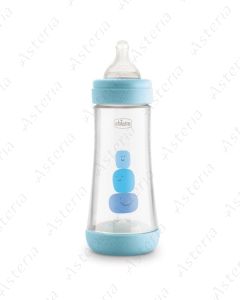 Chicco feeding bottle plastic Perfect 5 blue 4M+ 300ml