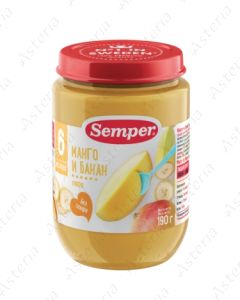 Semper puree mango, banana 190g