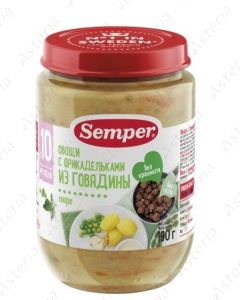 Semper spaghetti with beef meatballs 190g