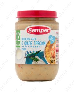 Semper puree vegetable ragout with cod fillet 190g