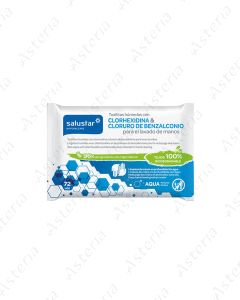 Salustar Wet Wipes with Chlorhexidine for Hand Disinfection N10