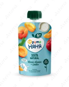 Fruto nyanya puree pouch apple apricot cream 90g