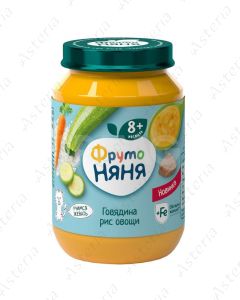 Fruto nianya mashed beef rice vegetables 190g