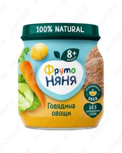 Fruto Nyanya puree beef, vegetables 100g